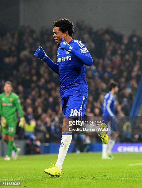 Chelsea's Loic Remy celebrates scoring his sides second goal of the match.