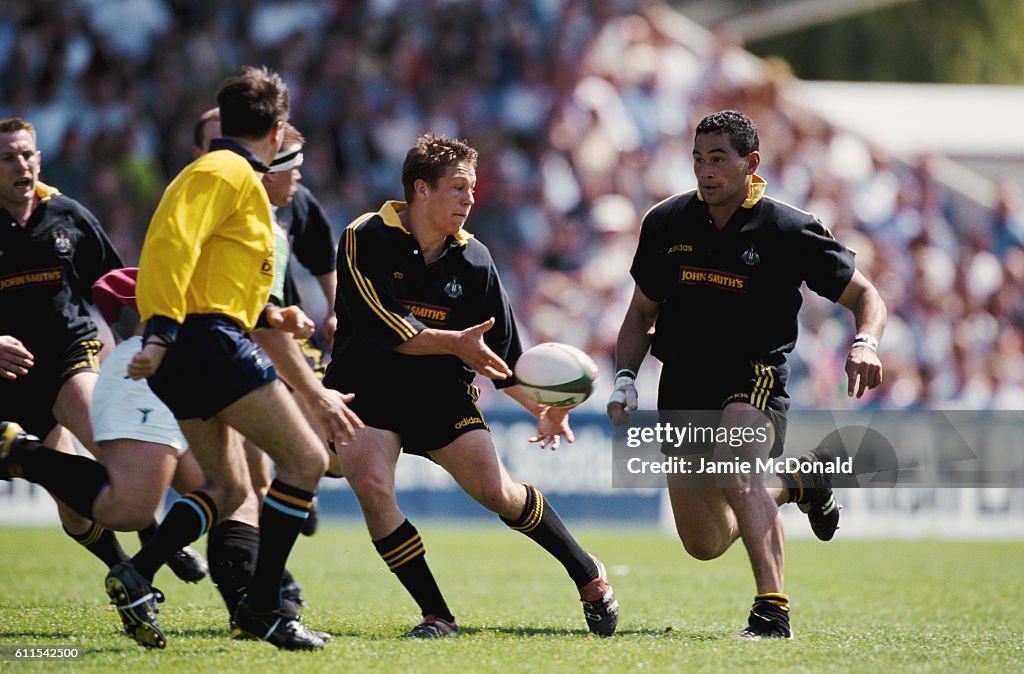 Jonny Wilkinson and Pat Lam Newcastle Falcons Falcons 1998