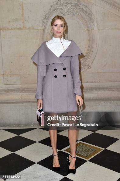 Elena Perminova attends the Christian Dior show of the Paris Fashion ...