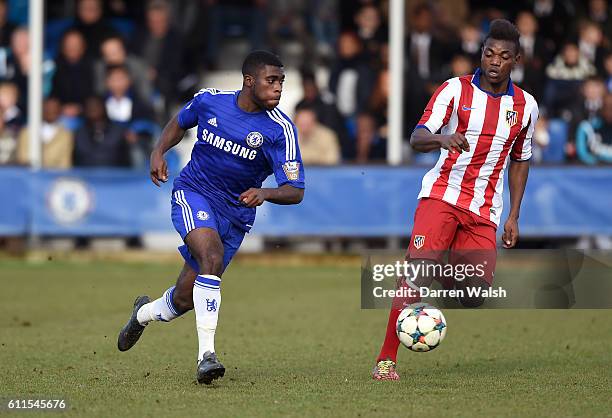 Soccer - UEFA Youth League - Quarter Final - Chelsea U19 v Atletico..., News Photo