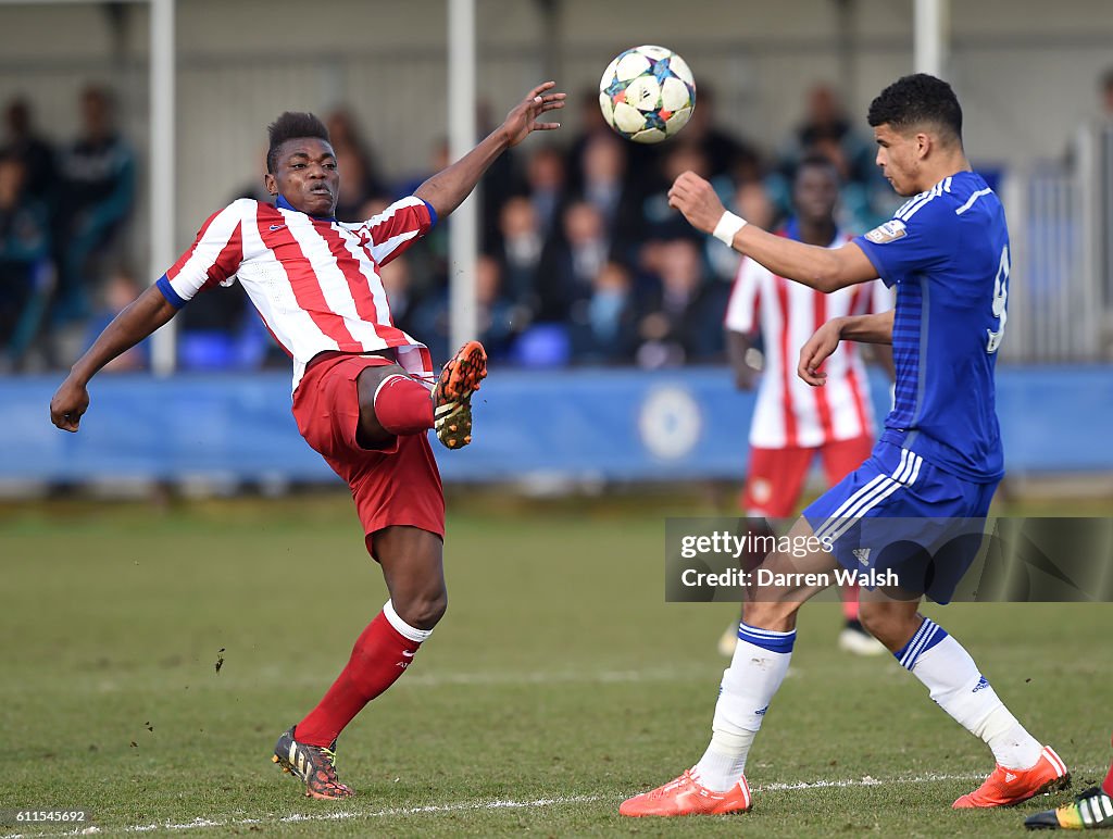 Soccer - UEFA Youth League - Quarter Final - Chelsea U19 v Atletico Madrid U19 - Cobham Training Ground
