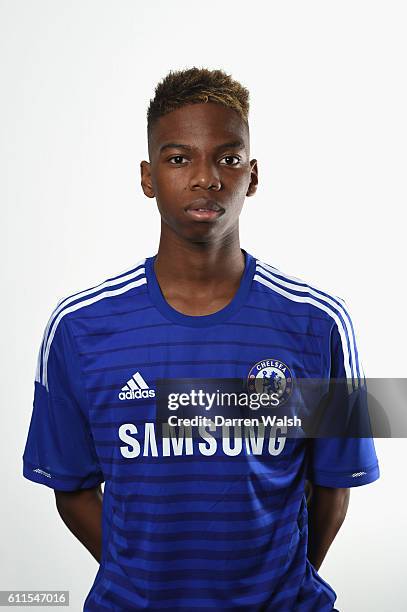 Chelsea's Charly Musonda during the Chelsea FC Academy Studio photocall at Stamford Bridge on 2nd July 2014 in London, England.