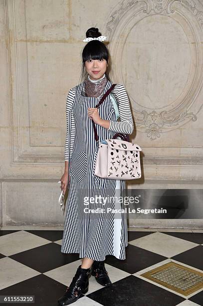 Susie Lau attends the Christian Dior show of the Paris Fashion Week Womenswear Spring/Summer 2017 on September 30, 2016 in Paris, France.