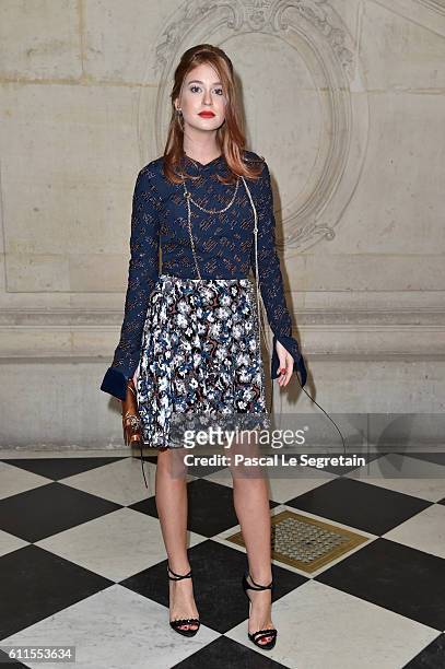 Marina Ruy Barbosa attends the Christian Dior show of the Paris Fashion Week Womenswear Spring/Summer 2017 on September 30, 2016 in Paris, France.