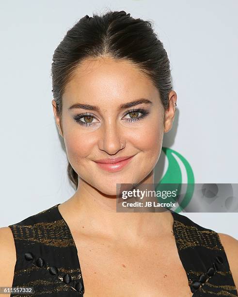 Actress Shailene Woodley attends the Global Green 20th Anniversary Environmental Awards on September 29, 2016 in Los Angeles, California.