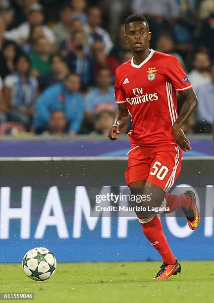 Nelson Semedo of Benfica during the UEFA Champions League match between SSC Napoli and Benfica at Stadio San Paolo on September 28, 2016 in Naples, .