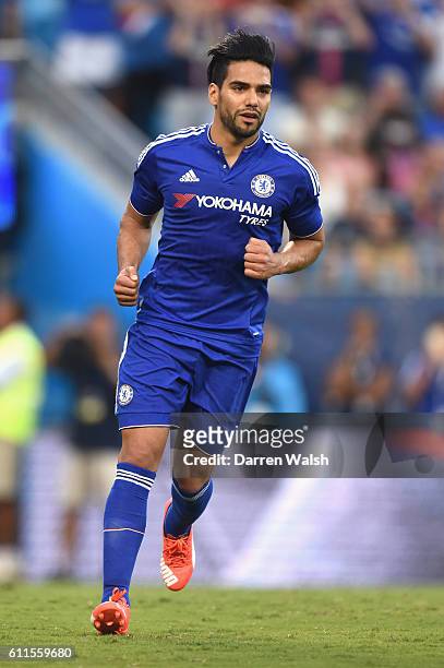 Chelsea's Radamel Falcao during a Pre Season Friendly match between PSG and Chelsea at the Bank of America Stadium on 25th July 2015 in Charlotte,...