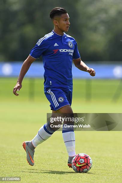 Chelsea's Faiq Bolkiah during a friendly match between Chelsea Under 18 and Watford Under 18 at the Cobham Training Ground on 31st July 2015 in...