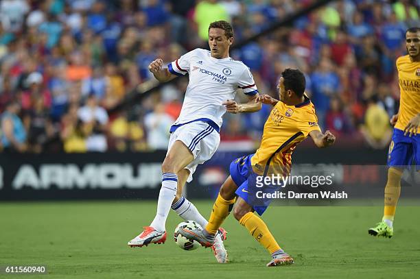 Chelsea's Nemanja Matic during a Pre Season Friendly match between Barcelona and Chelsea at FedEx Field on 28th July 2015 in Washington, USA.