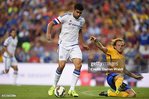 Chelsea's Diego Costa during a Pre Season Friendly match between Barcelona and Chelsea at FedEx Field on 28th July 2015 in Washington, USA.