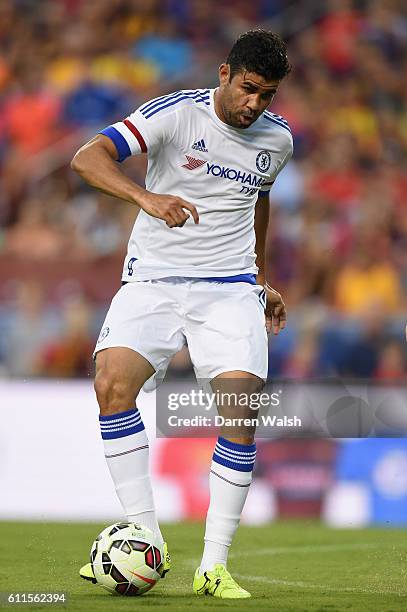 Chelsea's Diego Costa during a Pre Season Friendly match between Barcelona and Chelsea at FedEx Field on 28th July 2015 in Washington, USA.