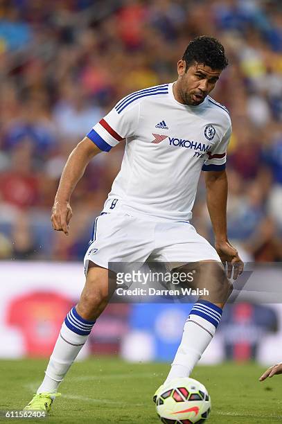 Chelsea's Diego Costa during a Pre Season Friendly match between Barcelona and Chelsea at FedEx Field on 28th July 2015 in Washington, USA.