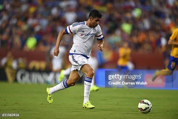 Chelsea's Diego Costa during a Pre Season Friendly match between Barcelona and Chelsea at FedEx Field on 28th July 2015 in Washington, USA.