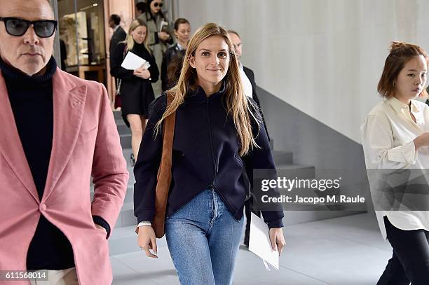 Gaia Repossi attends the Christian Dior show as part of the Paris Fashion Week Womenswear Spring/Summer 2017 on September 30, 2016 in Paris, France.