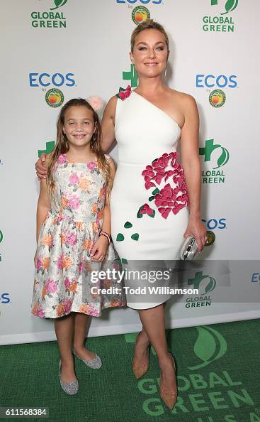 Elisabeth Rohm and daughter Easton Anthony attend the Global Green ...