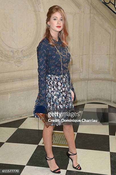 Marina Ruy Barbosa attends the Christian Dior show as part of the Paris Fashion Week Womenswear Spring/Summer 2017 on September 30, 2016 in Paris,...