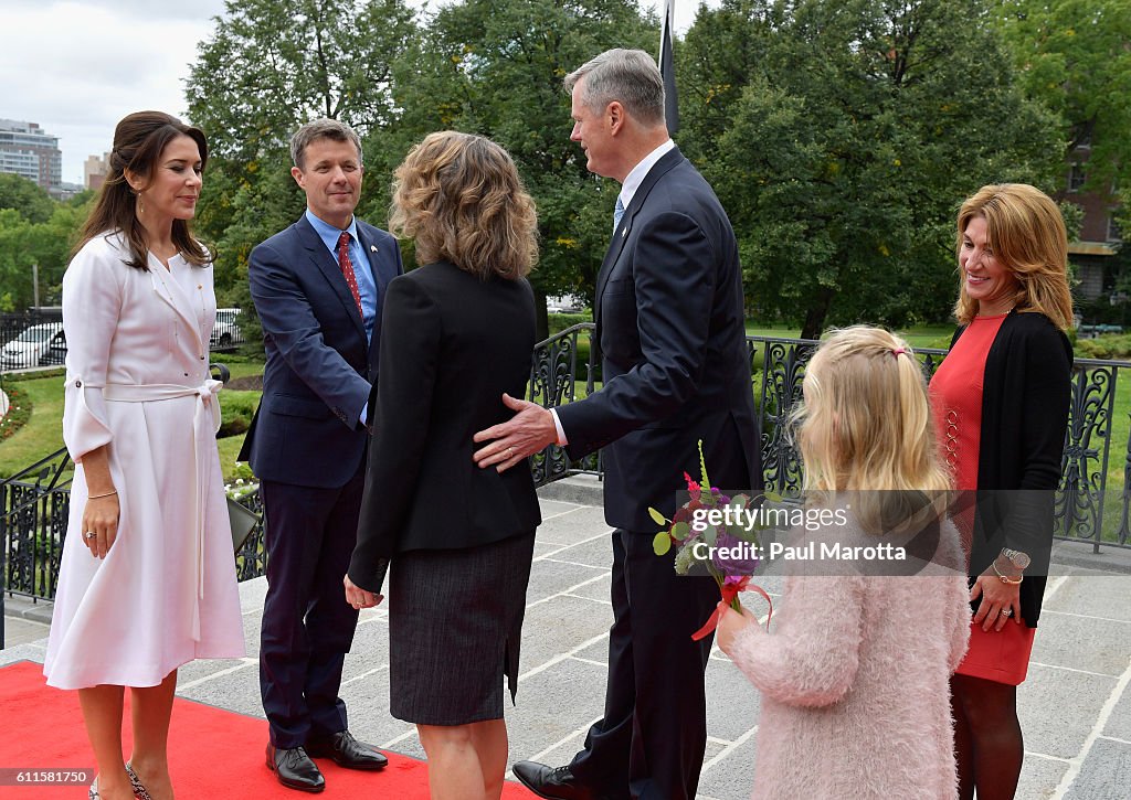 The Danish Crown Prince Couple Visit Boston, Massachusetts