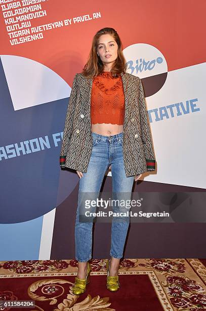 Marie Ange Casta attends Buro 24/7 Fashion Forward Initiative as part of Paris Fashion Week Womenswear Spring/Summer 2016 at Hotel Ritz on September...