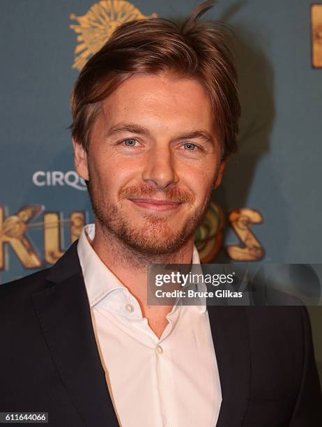 Rick Cosnett poses at The Opening Night of "Cirque du Soleil: Kurios - Cabinet Of Curiosities" at Randall's Island Park on September 29, 2016 in New...