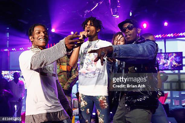 Rocky and A$AP Mob perform at MTV Studios on September 30, 2016 in New York City.