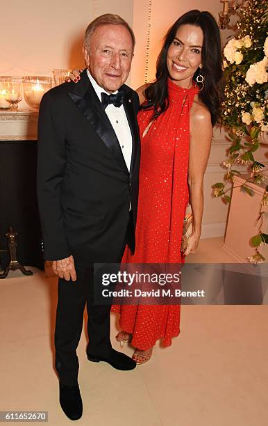 Laurence Graff and Josephine Daniel attend a VIP preview of the new site for Annabel's, 46 Berkeley Square, on September 30, 2016 in London, England.