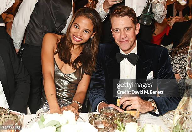 Emma McQuiston , Viscountess Weymouth, and Ben Elliot attend a VIP preview of the new site for Annabel's, 46 Berkeley Square, on September 30, 2016...