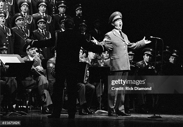 New York City The Russian Red Army tour stop at Town Hall Theater on September 9,1989 in New York City