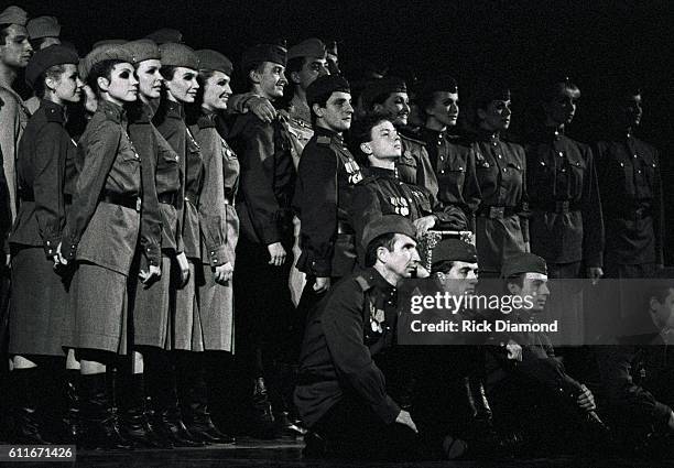 New York City The Russian Red Army tour stop at Town Hall Theater on September 9,1989 in New York City