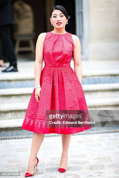 Princess Sirivannavari Nariratana of Thailand is seen outside of the Christian Dior show during Paris Fashion Week Spring Summer 2017 at the Rodin...