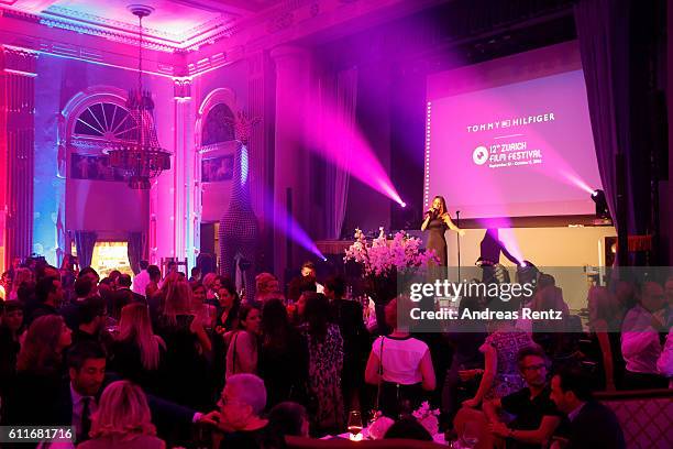 Atmosphere is pictured during the Tommy Hilfiger Dinner in celebration of the 12th Zurich Film Festival on September 30, 2016 in Zurich, Switzerland.