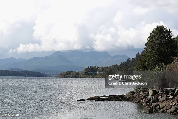 General view as Catherine, Duchess of Cambridge and Prince William Duke of Cambridge of Haida Gwaii on September 30, 2016 in Haida Gwaii, Canada. The...