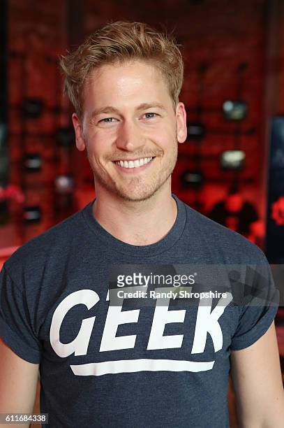 Actor Gavin Stenhouse attends the Xbox & Gears Of War 4 Los Angeles launch event at The Microsoft Lounge on September 30, 2016 in Venice, California.