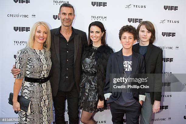 Executive Director Jaqueline Dupuis, Director Barnet Bain, Actors Mia Kirshner, William Ainscough and Hays Welford arrive on the red carpet for their...