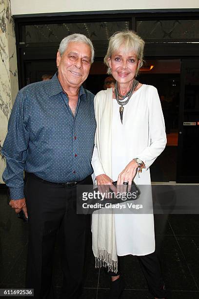 Marisol Malaret and her husband Frank Cu attend Julio Iglesias in Concert at Centro de Bellas Artes on September 30, 2016 in San Juan, Puerto Rico.