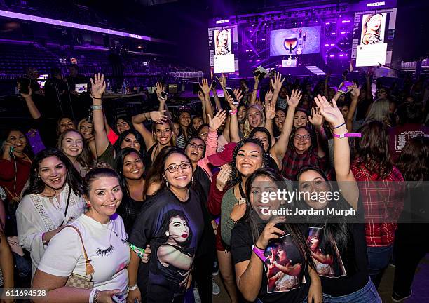 People at the MAC Selena World Premiere Concert on September 30, 2016 in Corpus Christi, Texas.