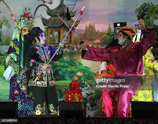 Chinese opera of The faculty Lao Gheg Lao Cung show at Chinese shrine during Vegetarian Festival this year from 01 to 09 October The festival has...