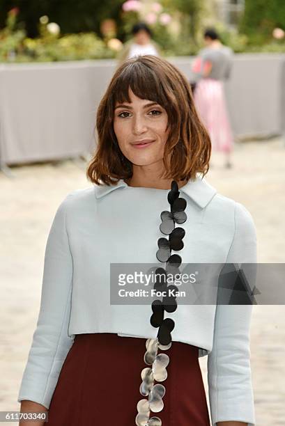 Gemma Arterton attends the Christian Dior show as part of the Paris Fashion Week Womenswear Spring/Summer 2017on September 30, 2016 in Paris, France.