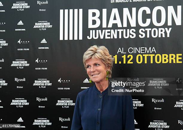 Evelina Christillin during the presentation of the new film &quot;Bianconeri-Juventus-Story&quot;, in Turin, on September 30, 2016 .