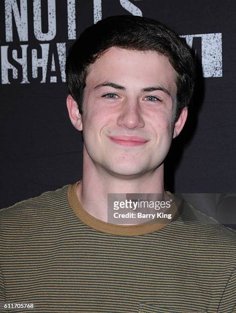Actor Dylan Minnette attends Knott's Scary Farm black carpet event at Knott's Berry Farm on September 30, 2016 in Buena Park, California.