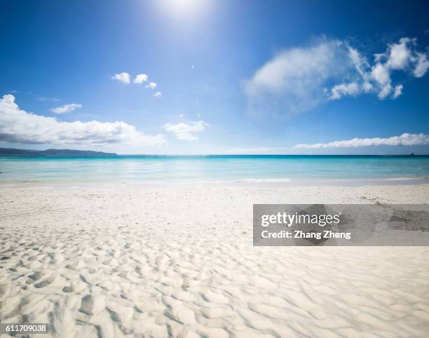 beach in the sun - white sand stock pictures, royalty-free photos & images