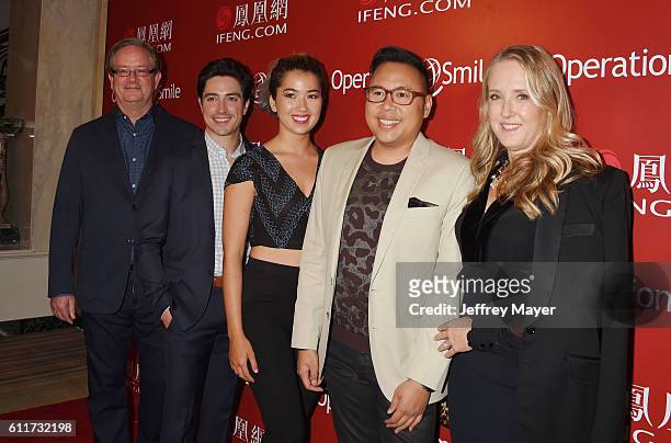 Actors Mark McKinney, Ben Feldman, Nichole Bloom, Nico Santos and NBC Entertainment President Jennifer Salke arrive at Operation Smile's Annual Smile...