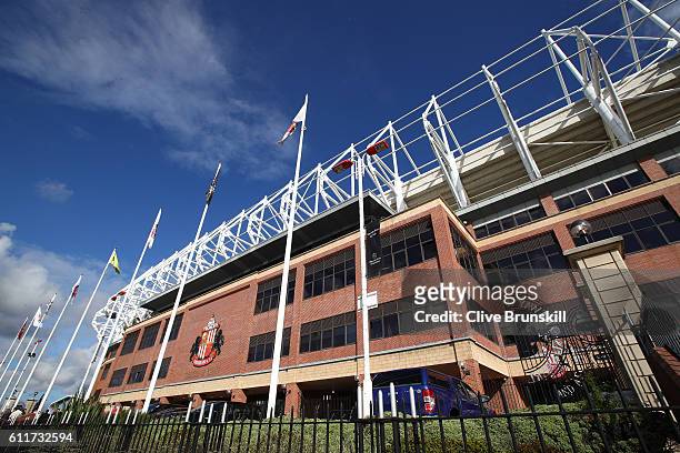 General view outside the stadium during the Premier League match between Sunderland and West Bromwich Albion at Stadium of Light on October 1, 2016...