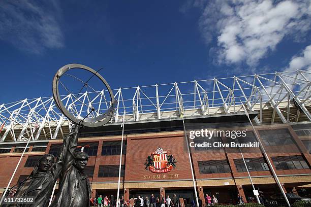 General view outside the stadium during the Premier League match between Sunderland and West Bromwich Albion at Stadium of Light on October 1, 2016...
