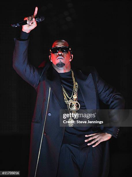 Sean "Puff Daddy" Combs performs at the Bad Boy Family Reunion Tour at ORACLE Arena on September 30, 2016 in Oakland, California.