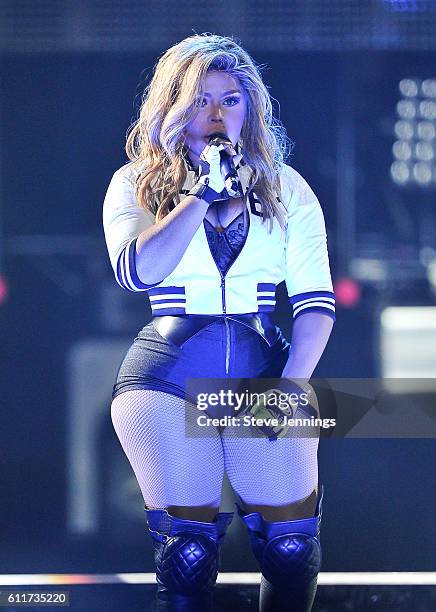 Lil' Kim performs at the Bad Boy Family Reunion Tour at ORACLE Arena on September 30, 2016 in Oakland, California.