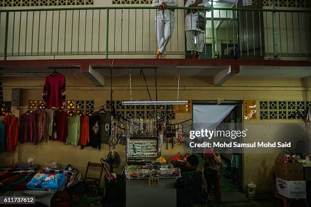 Member of a Malaysian ethnic Chinese community is seen inside the temple during 2nd day of the Nine Emperor Gods Festival on October 1, 2016 in Kuala...