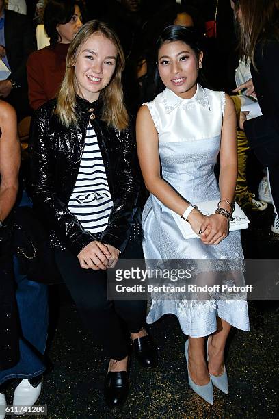 Princess Alexandra de Hanovre and Thailand Princess Sirivannavari Nariratana attend the Elie Saab show as part of the Paris Fashion Week Womenswear...