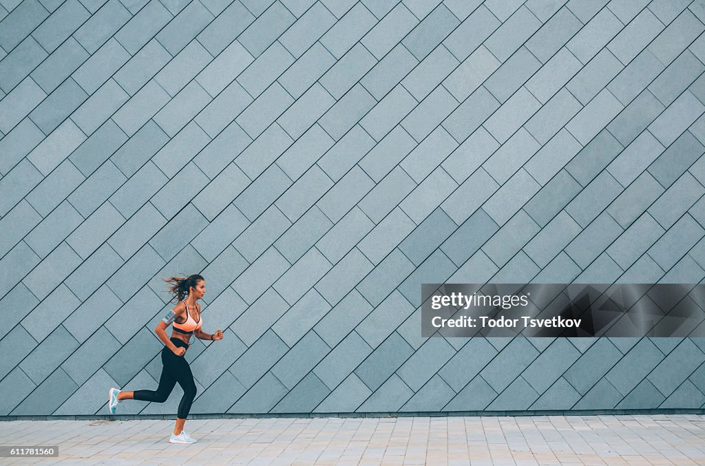 Jogging in the city