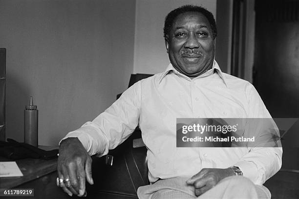 American blues singer, guitarist and bandleader Muddy Waters , USA, 1978.