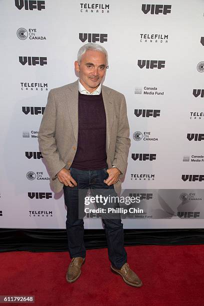 Vancouver, BC Frank Giustra, President of the Radcliffe Foundation attends the 35th Vancouver International Film Festival opening gala film "Maudie"...